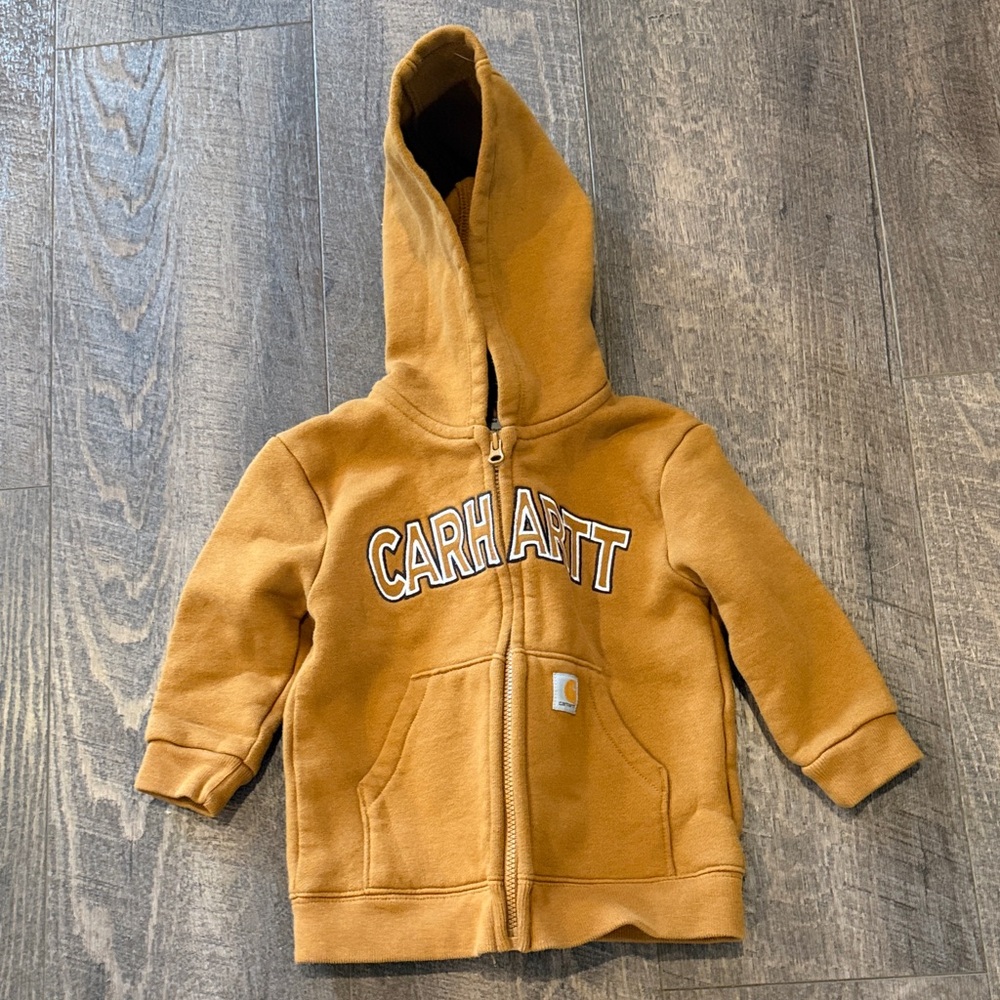 Carhartt Kids' Tan Zip-Up Hoodie